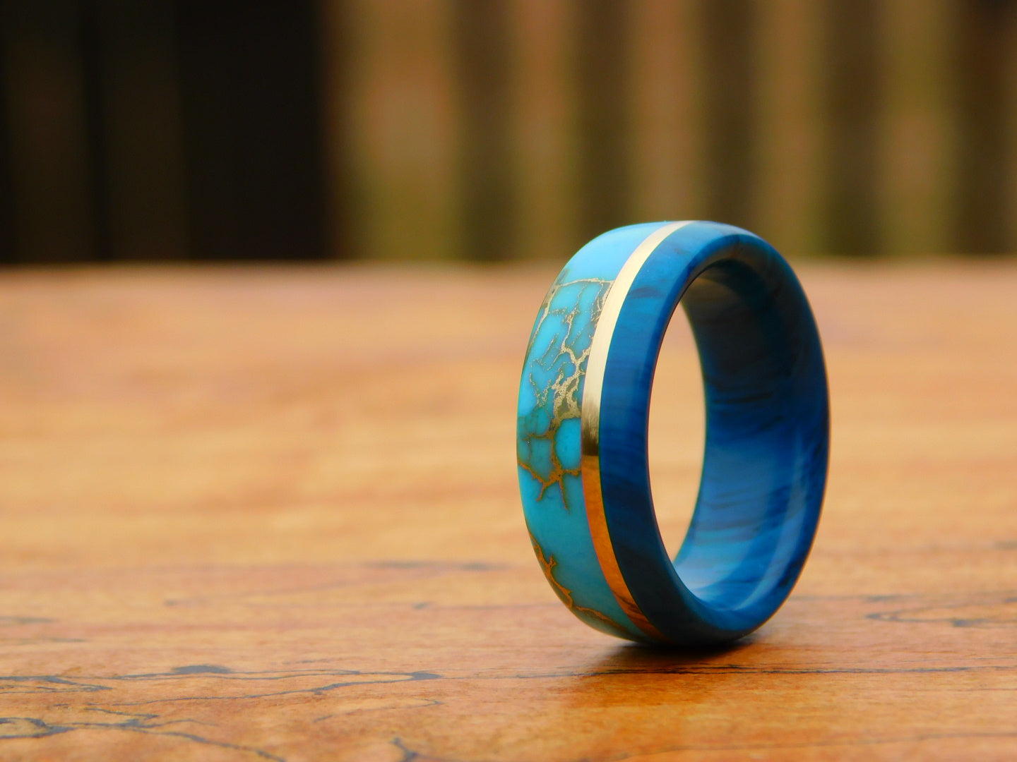 Turquoise Gem x Gold Vein Ring