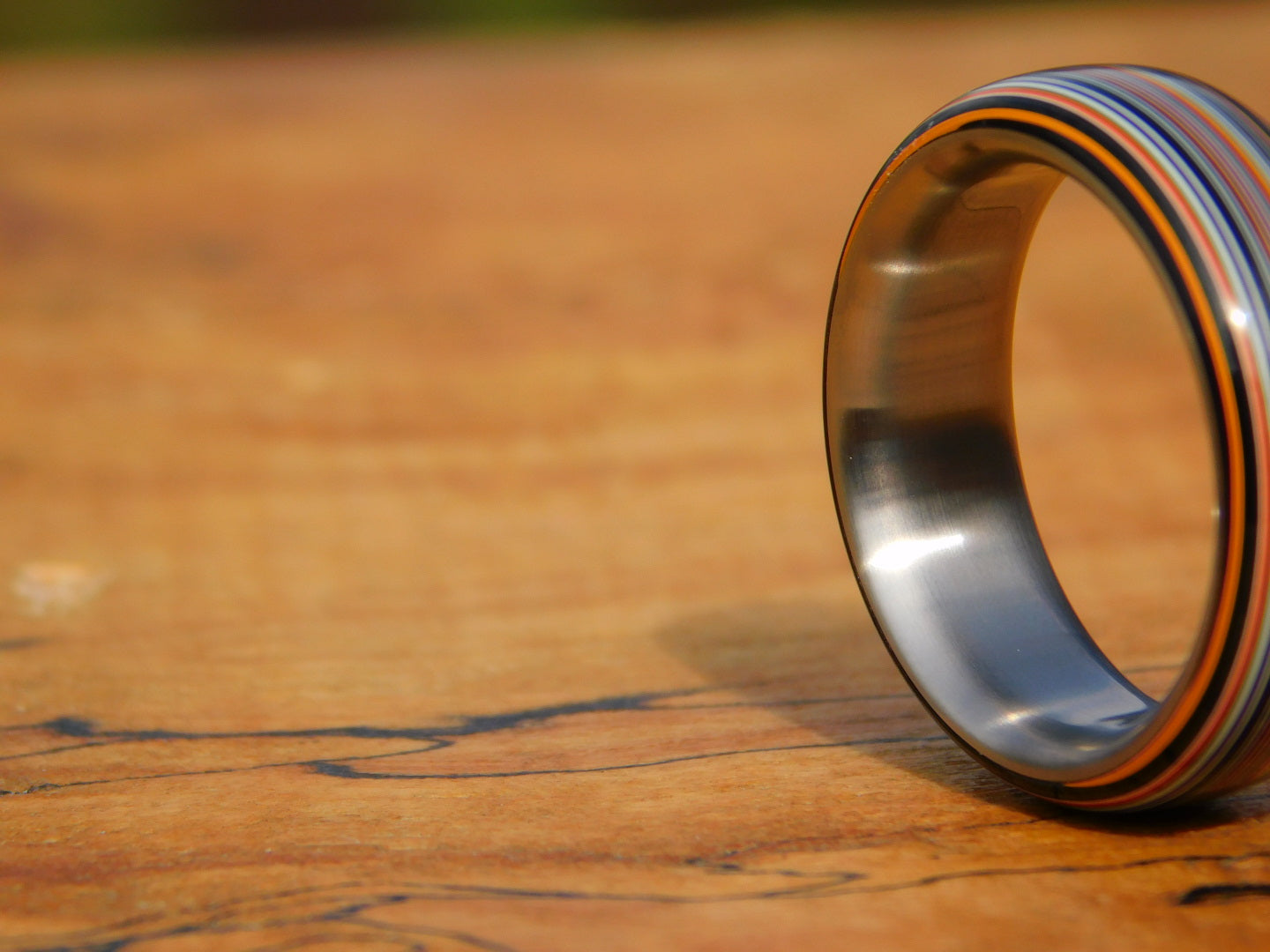 Fordite Agate x Titanium Ring