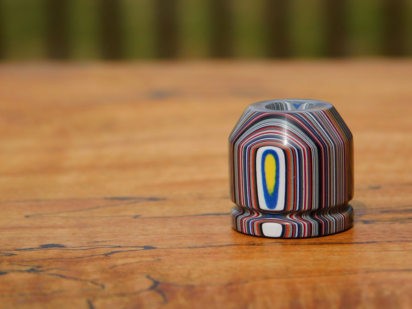 Crosscut Fordite Bead