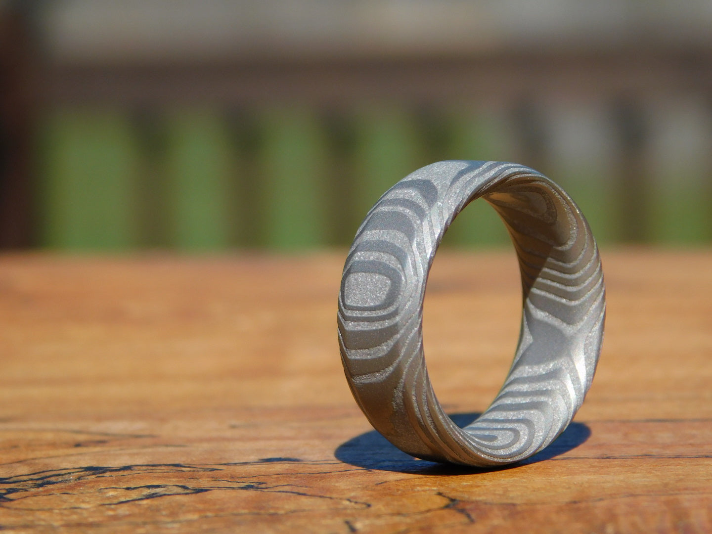 Lucia Stainless Damascus Ring