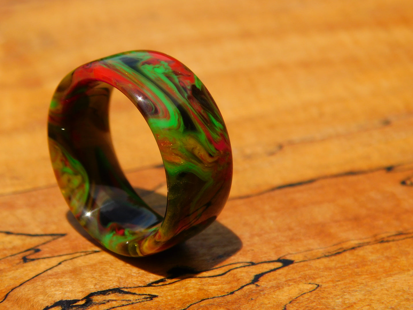Rasta Reggae Resin Ring