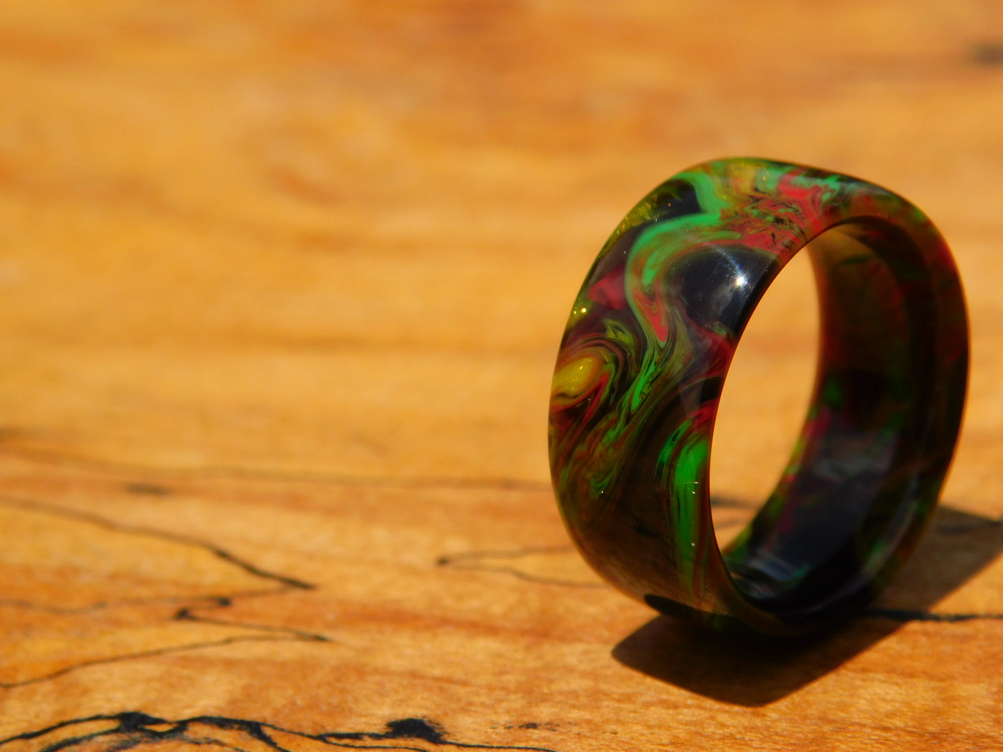 Rasta Reggae Resin Ring