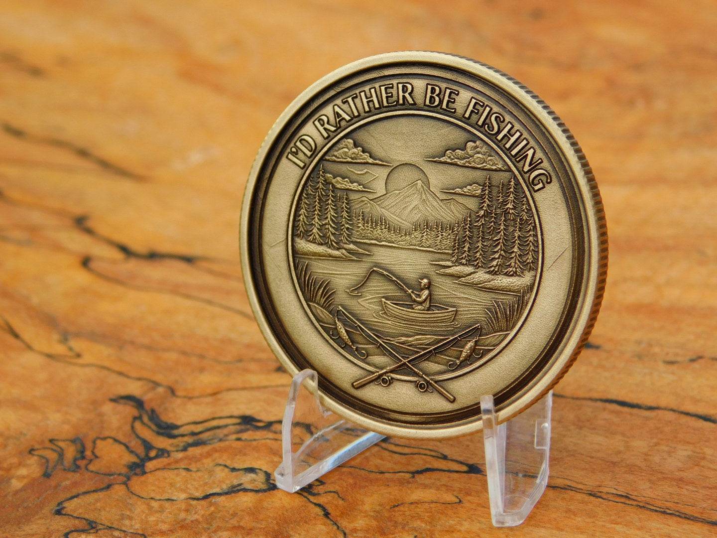 Bass Fishing Coin
