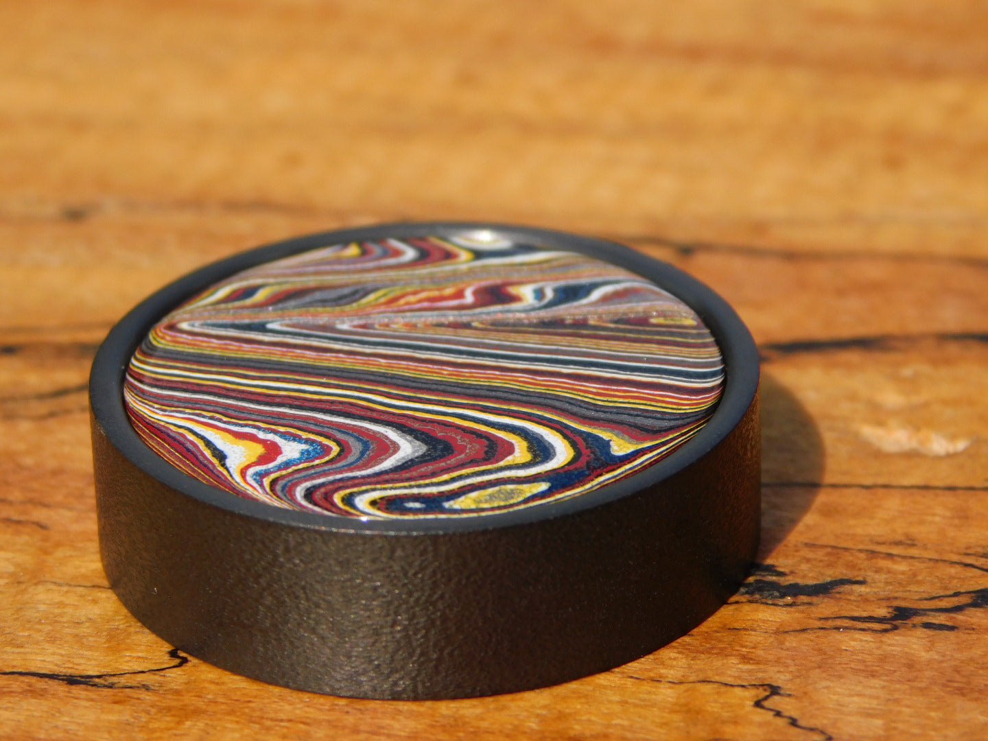 Black Zirc x Corvette Fordite Coin
