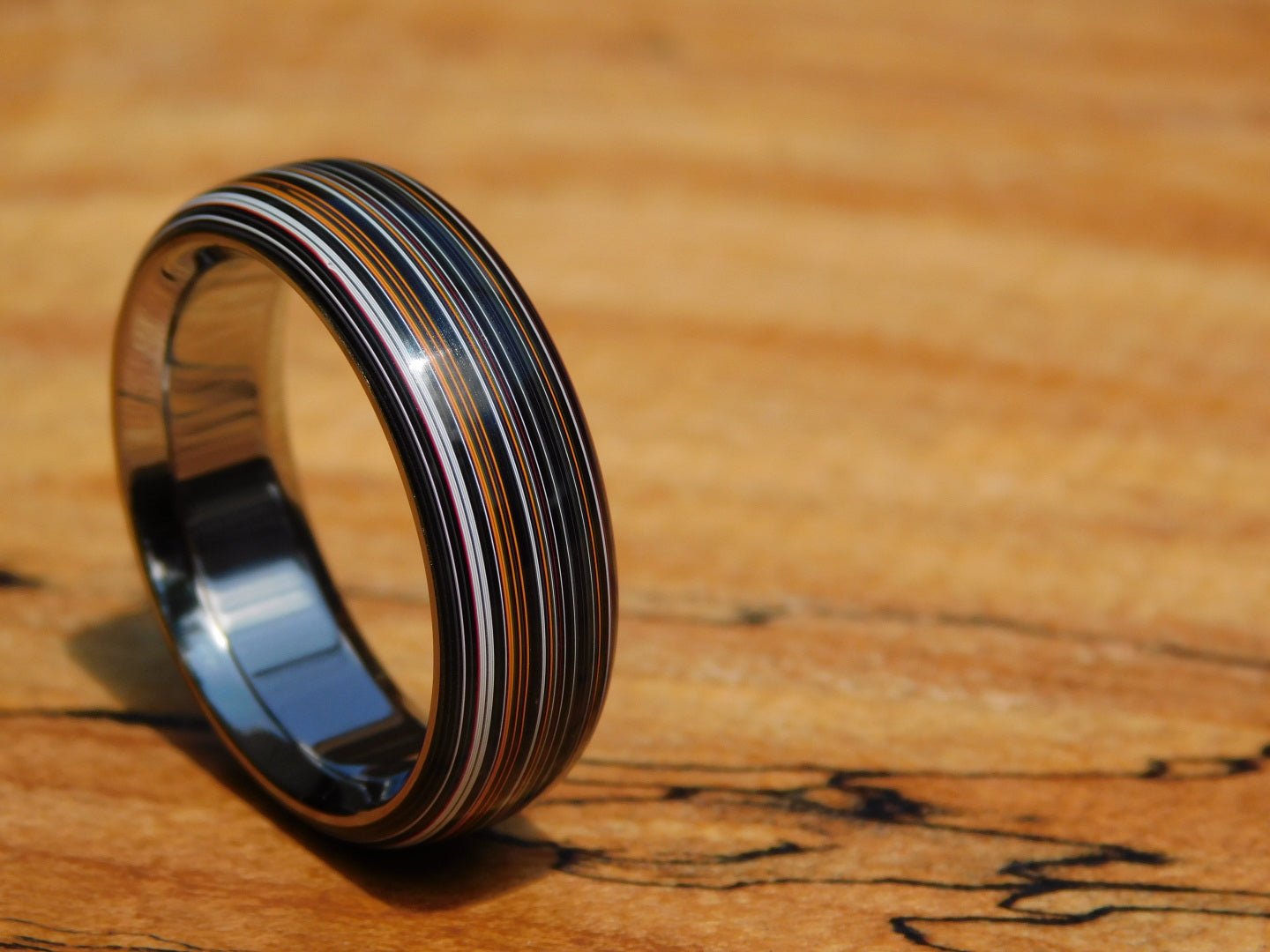 Fordite Agate x Titanium Ring