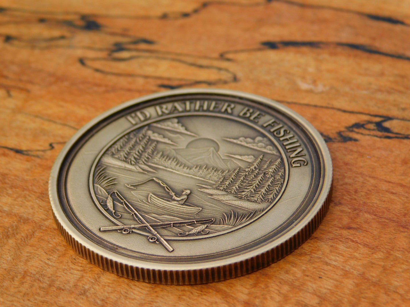 Bass Fishing Coin