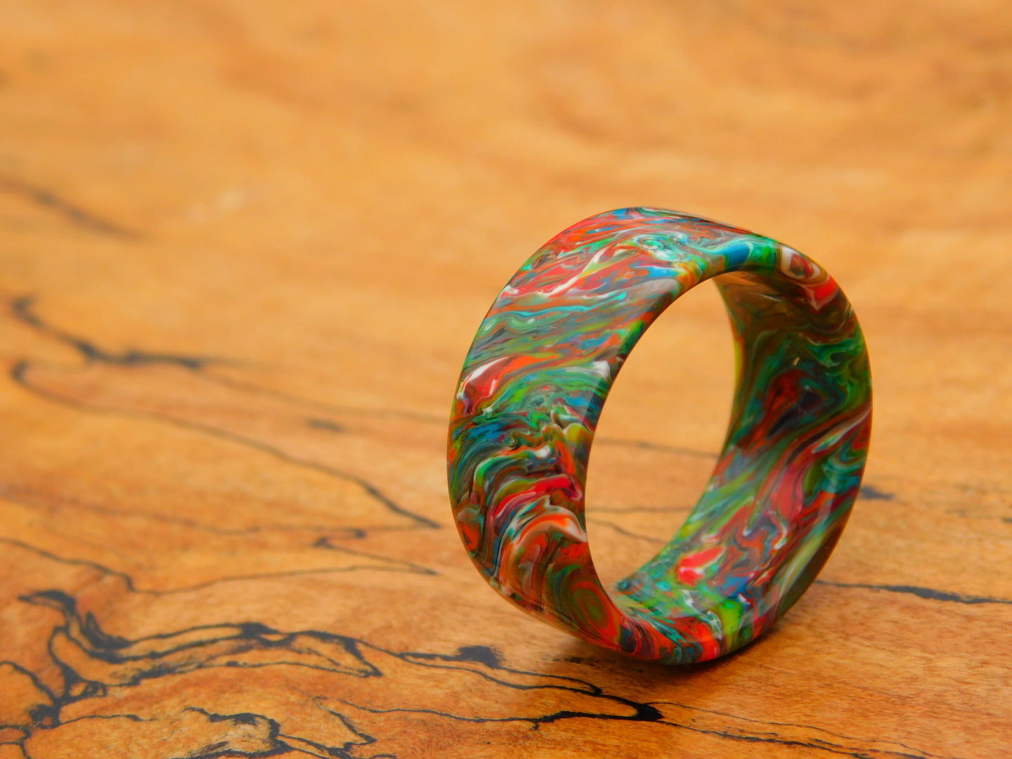 Collision Resin Ring - Size 11