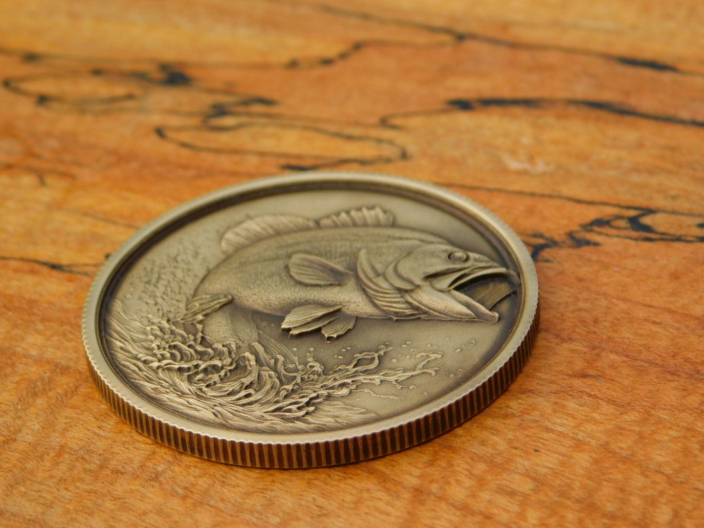 Bass Fishing Coin