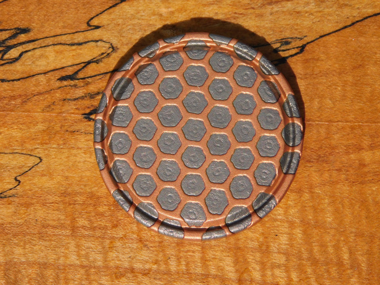 Reverse Etched Superconductor Coin