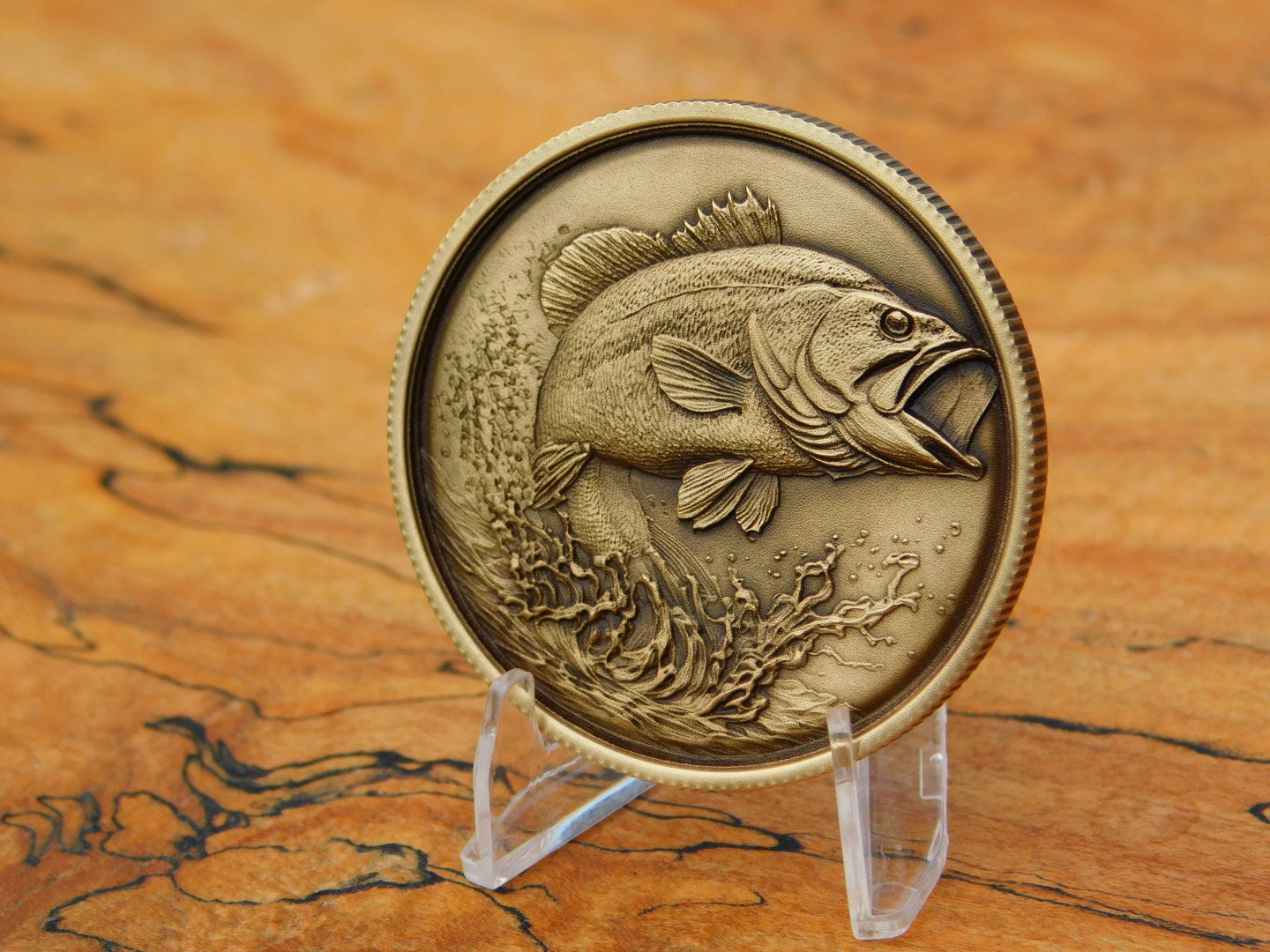 Bass Fishing Coin