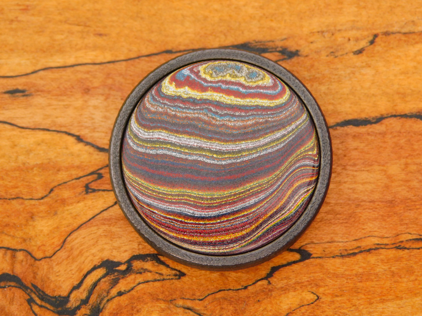 Black Zirc x Corvette Fordite Coin