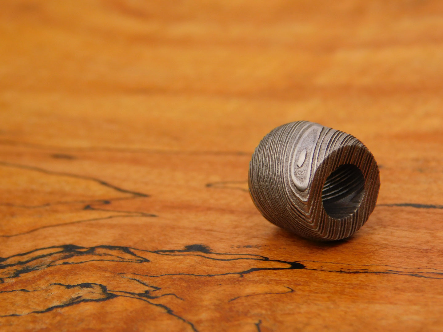 Stainless Damascus Bead