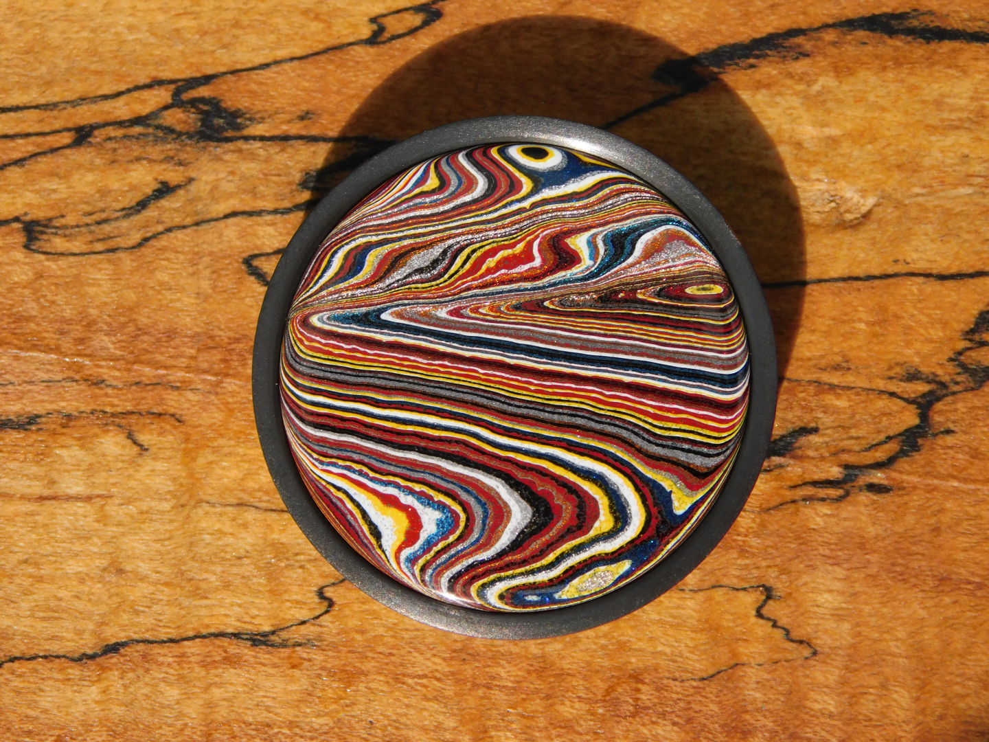 Black Zirc x Corvette Fordite Coin