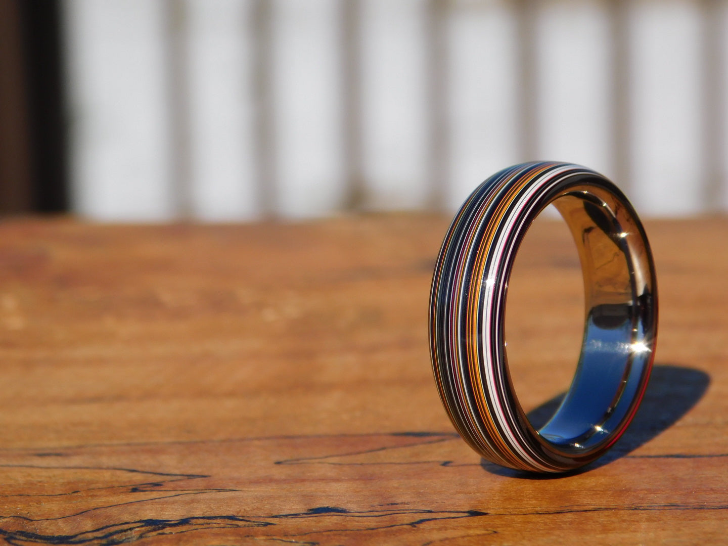 Fordite Agate x Titanium Ring