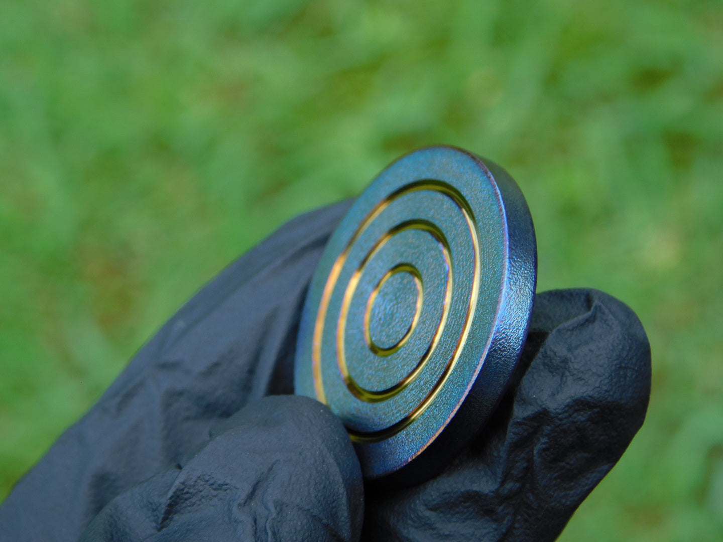 Tempered Titanium x Fordite Coin