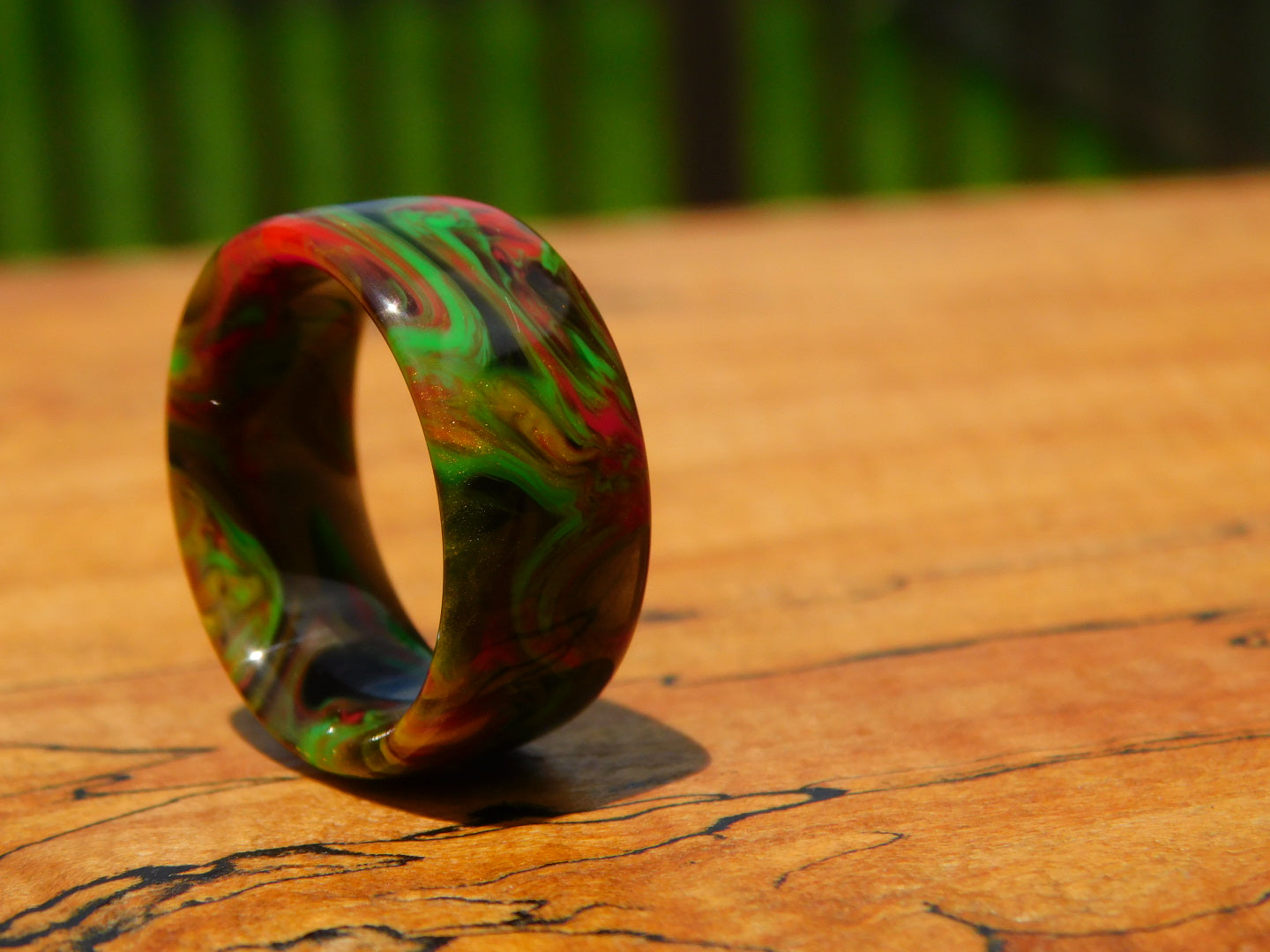 Rasta Reggae Resin Ring