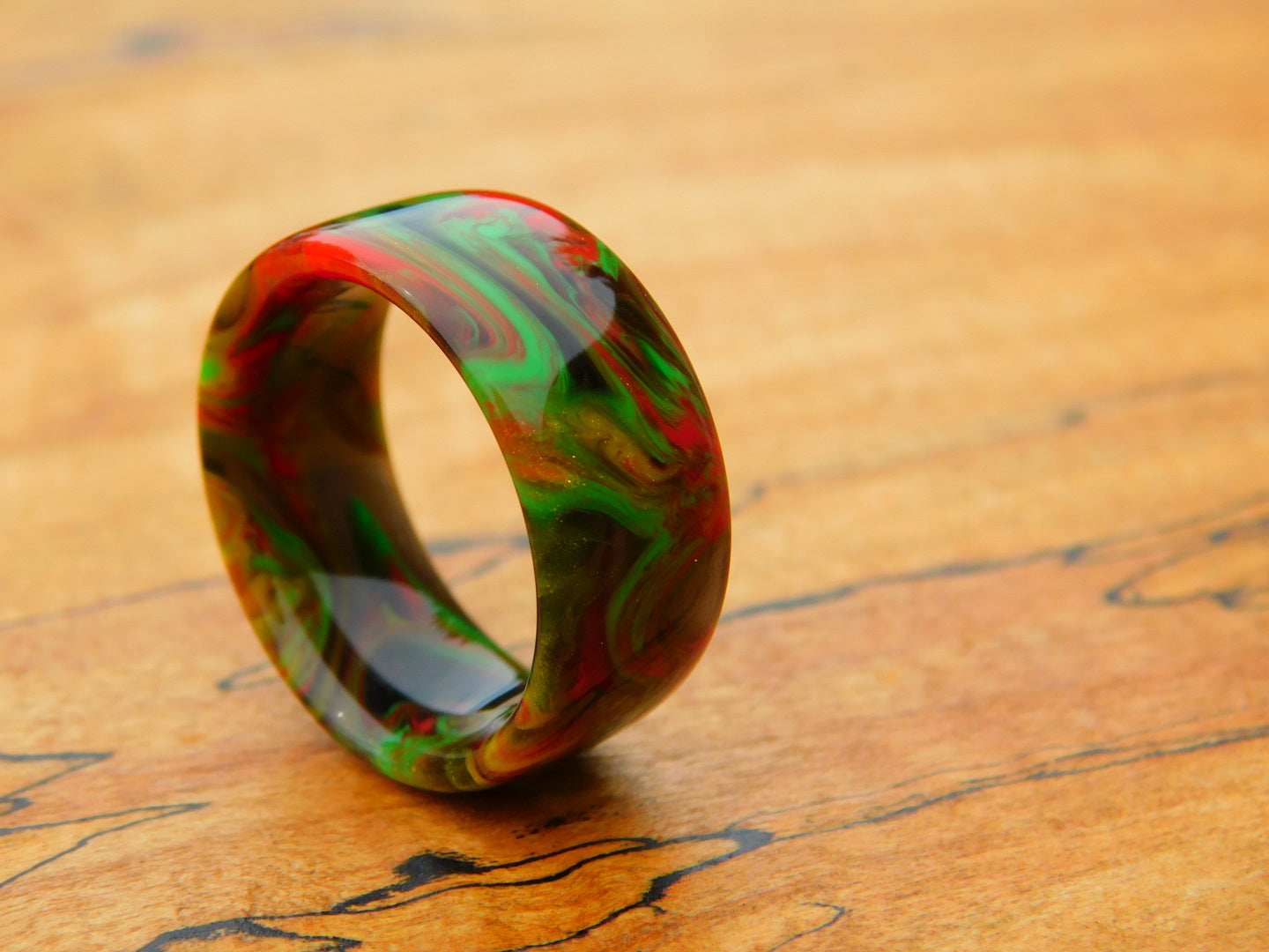 Rasta Reggae Resin Ring