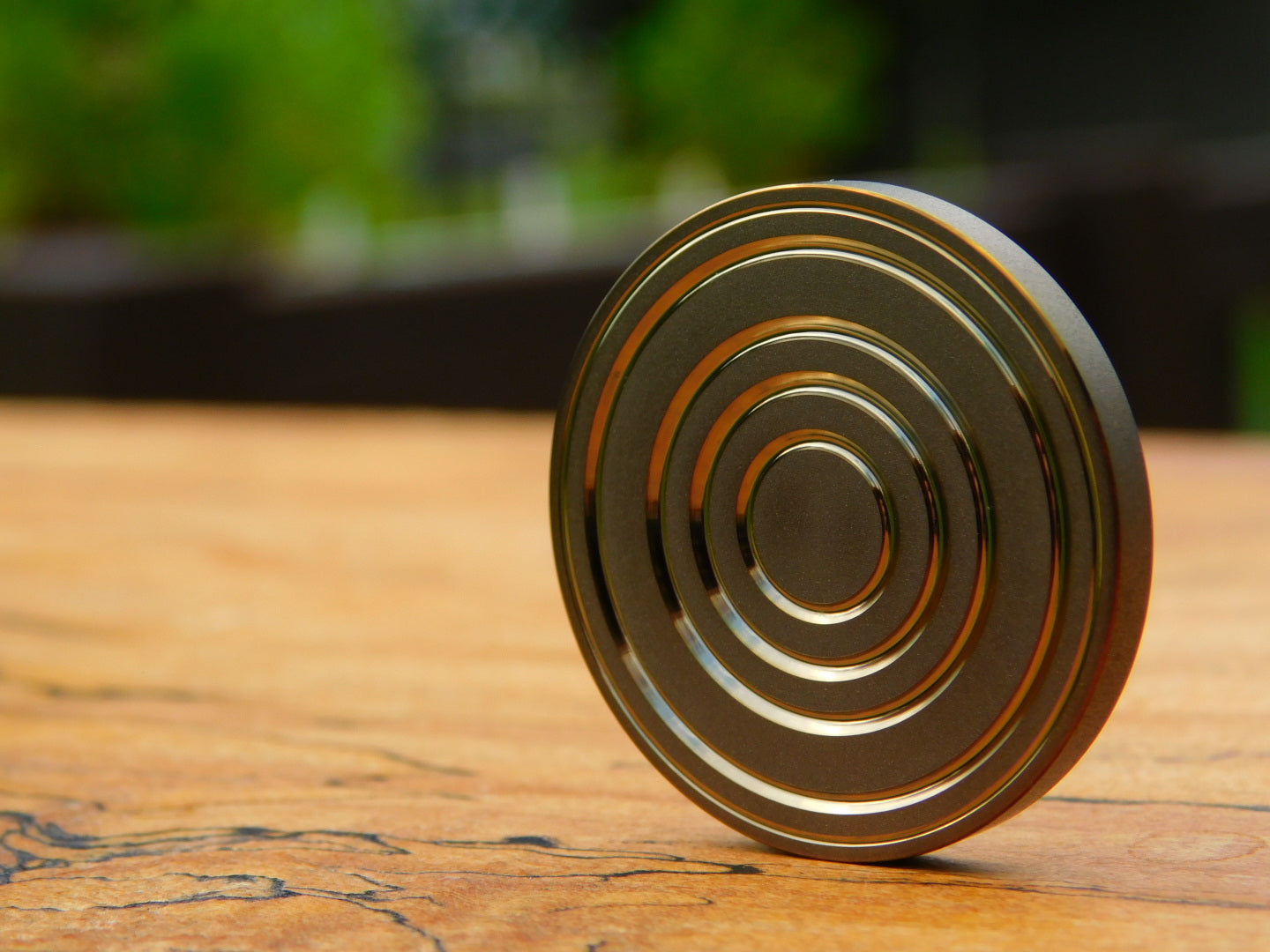 Bronzed Titanium x Fordite Coin