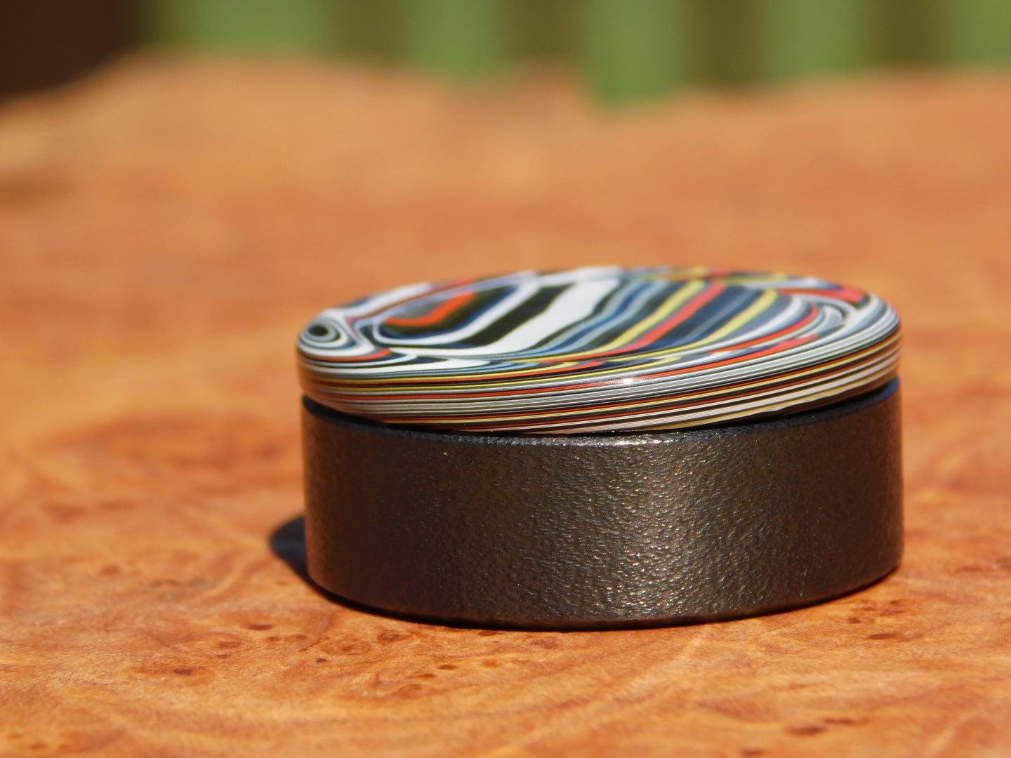 Black Zirc x Fordite Spinner