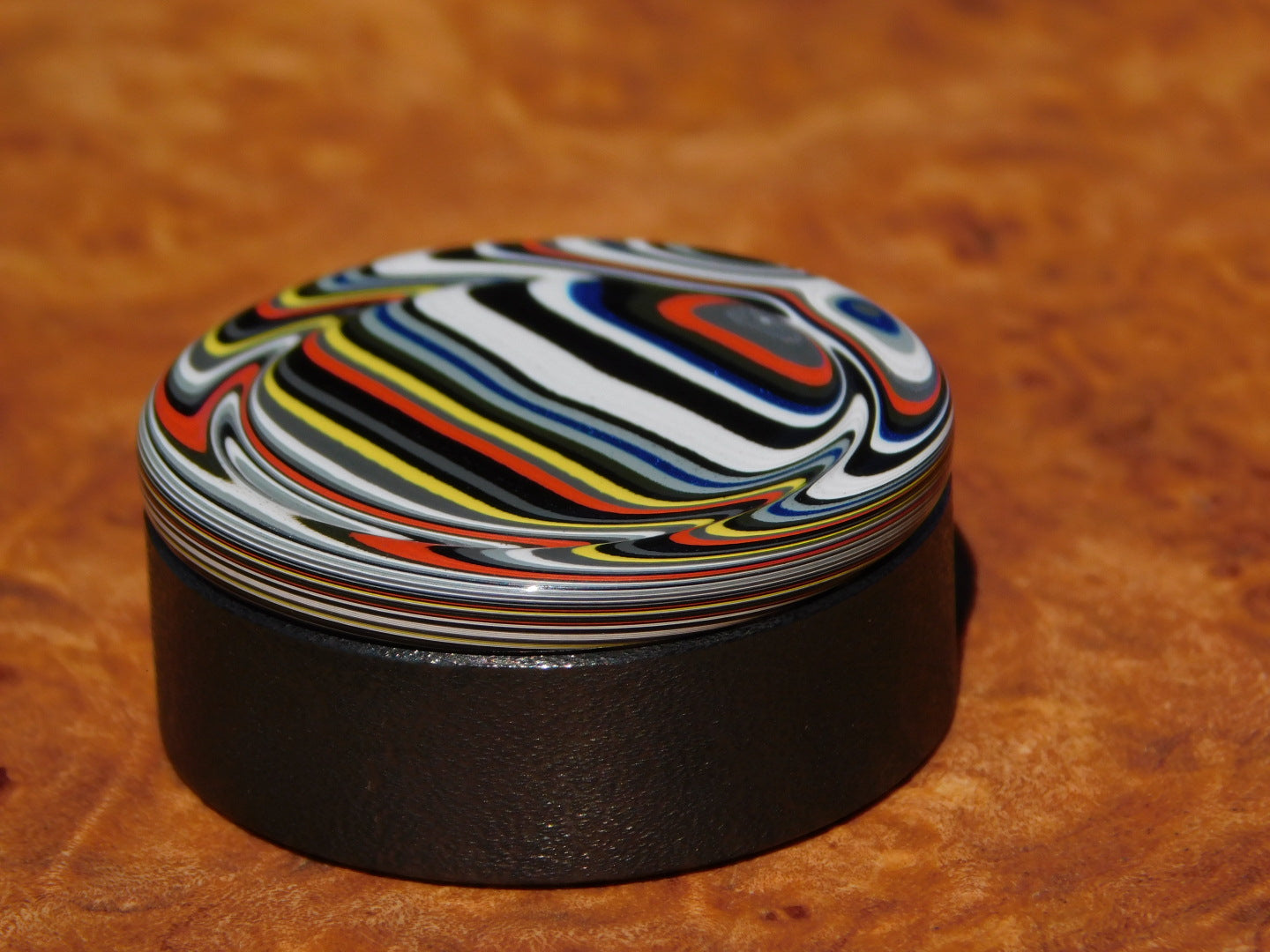 Black Zirc x Fordite Spinner