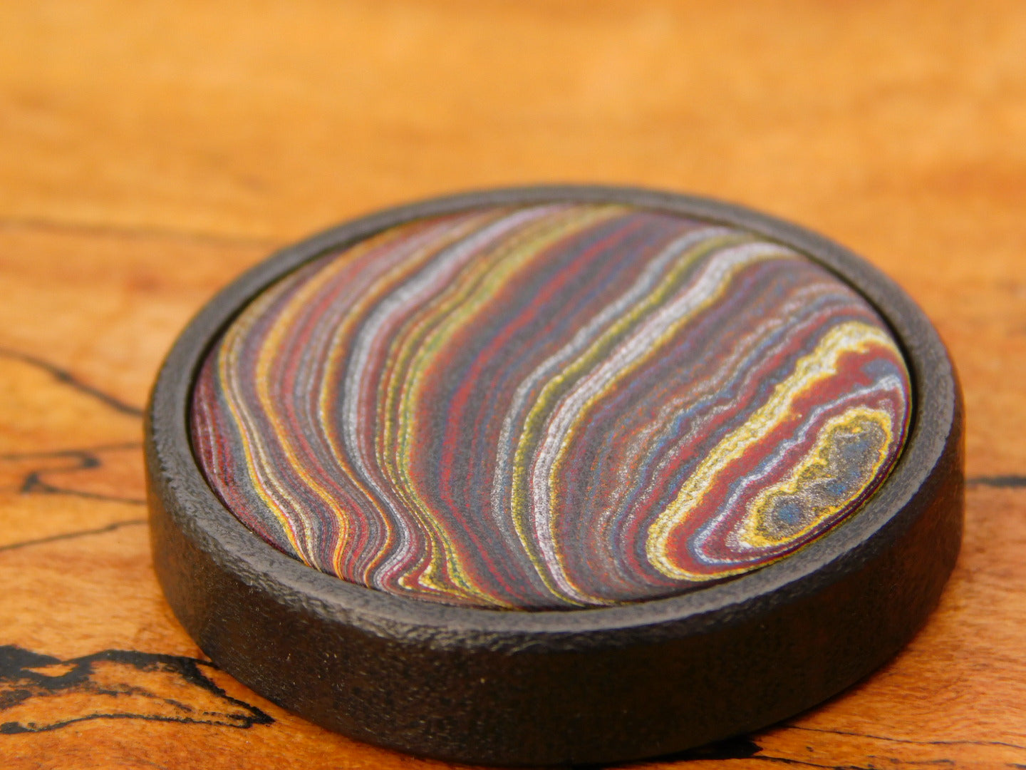 Black Zirc x Corvette Fordite Coin