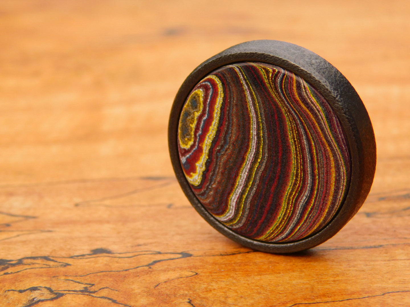 Black Zirc x Corvette Fordite Coin