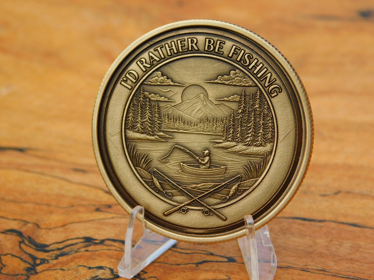 Bass Fishing Coin
