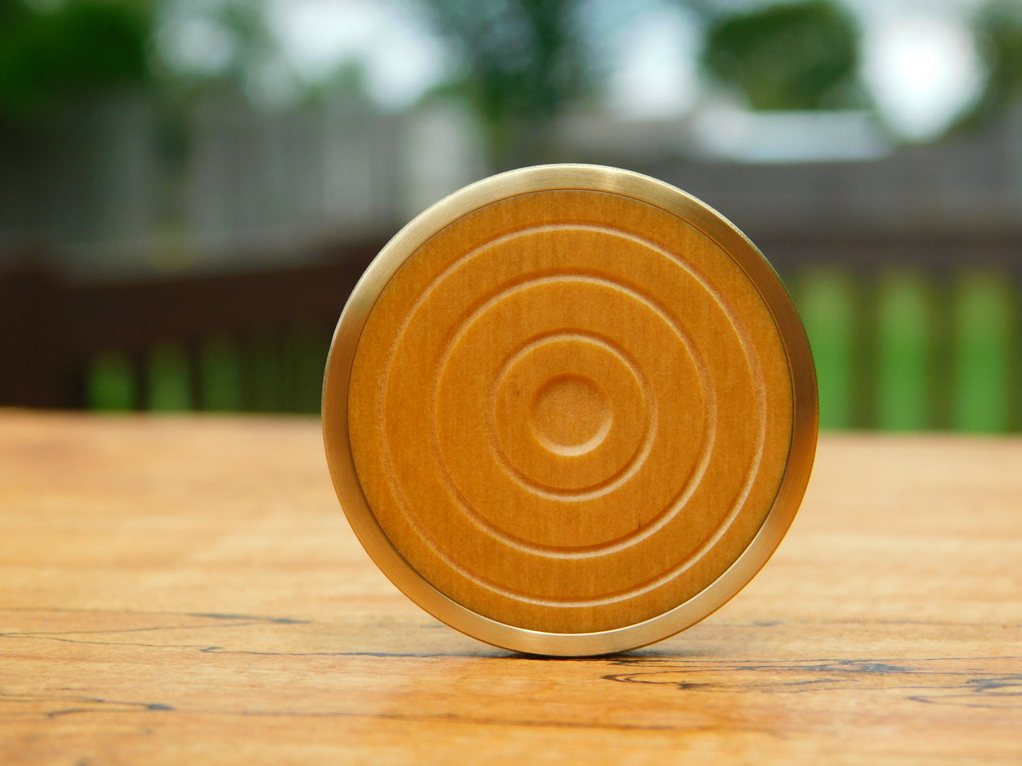 Antiqued Brass x Cheddar Paper Coin