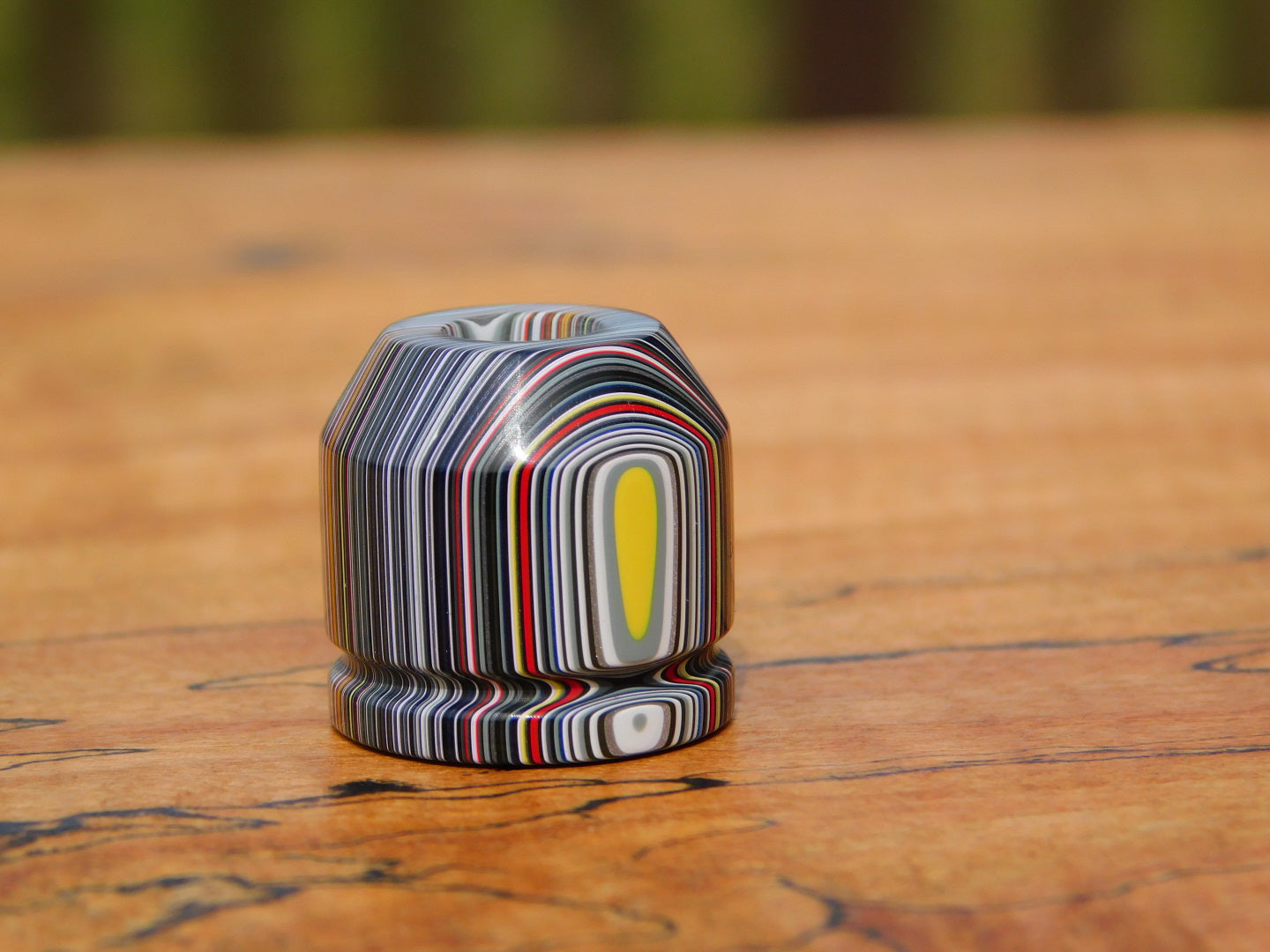 Crosscut Fordite Bead