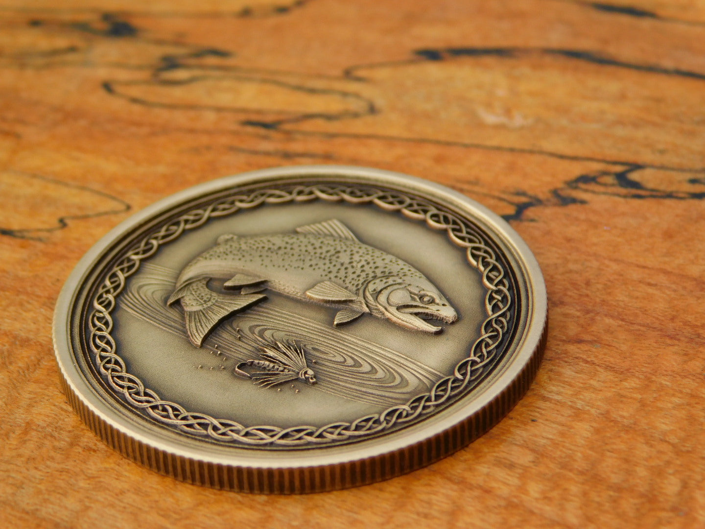 Trout Fishing Coin