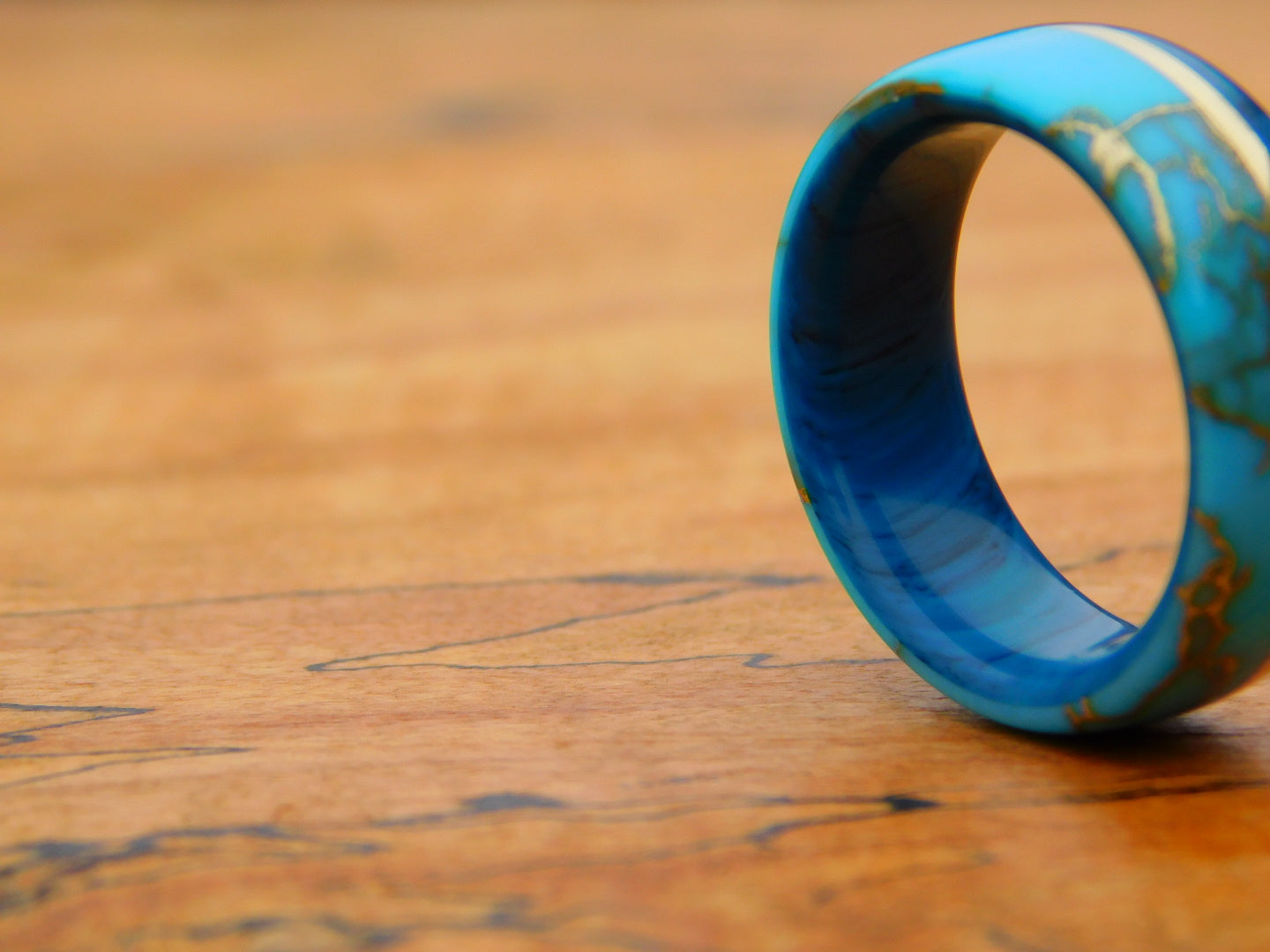 Turquoise Gem x Gold Vein Ring