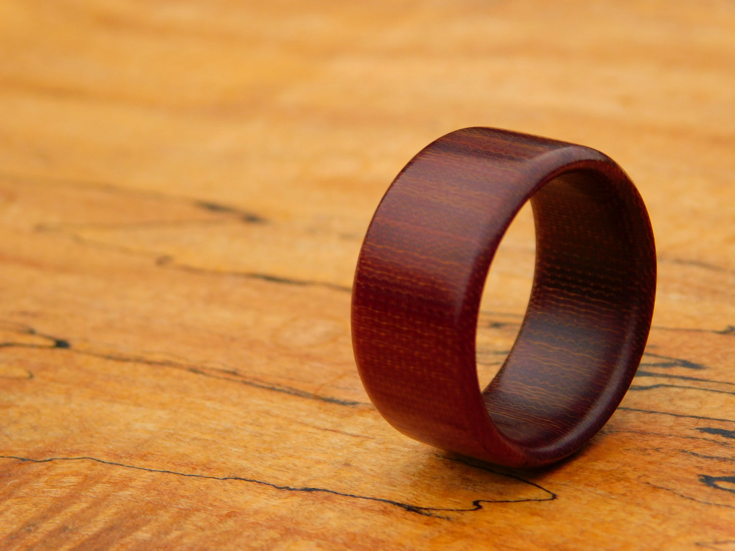 Layered Canvas Micarta Ring