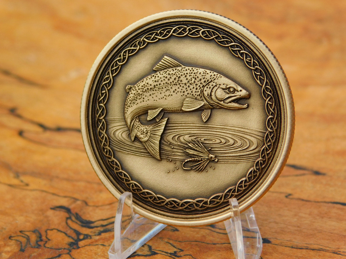 Trout Fishing Coin