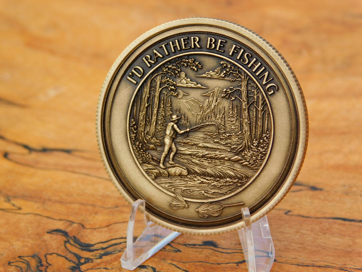 Trout Fishing Coin