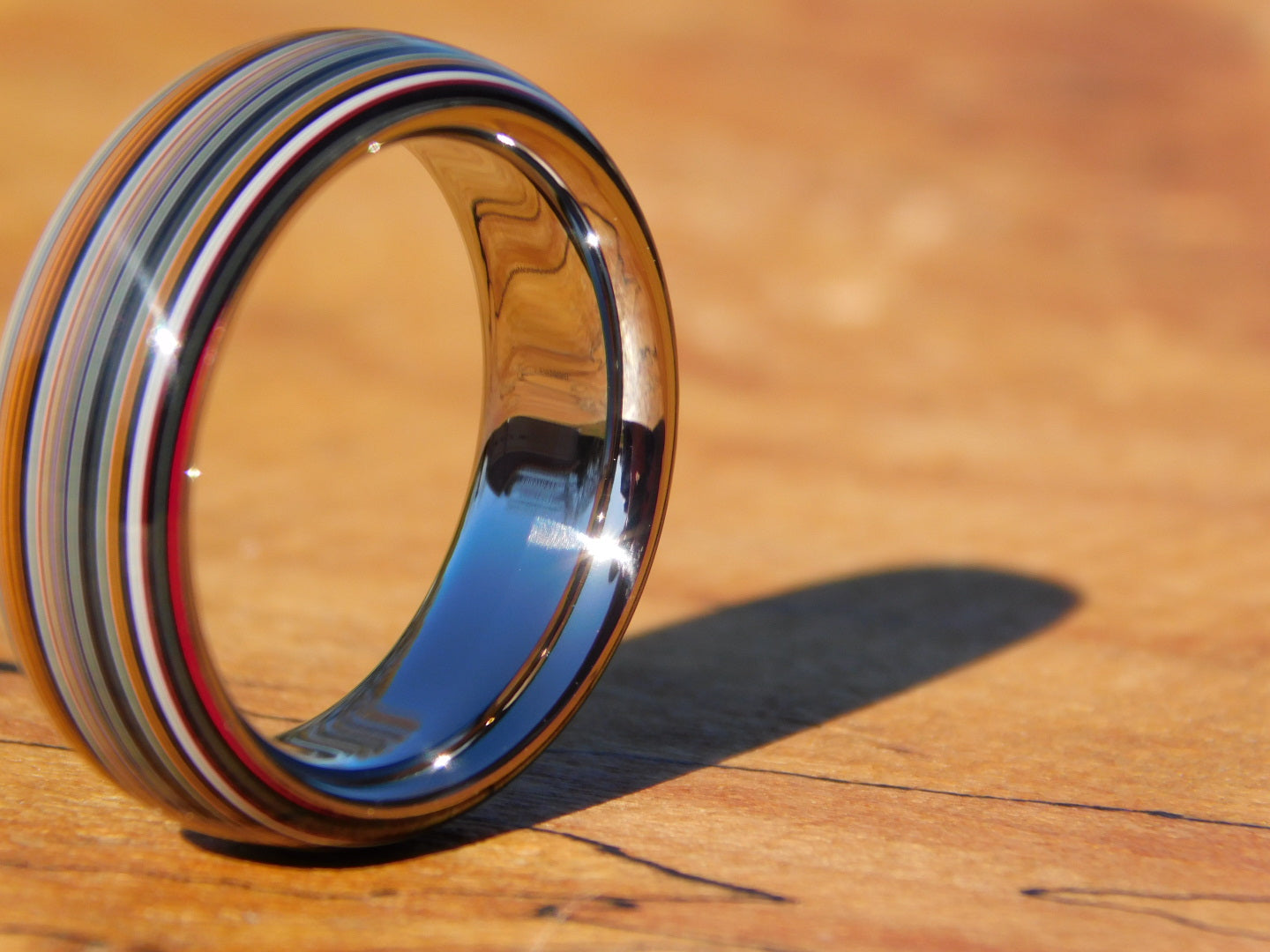 Fordite Agate x Titanium Ring