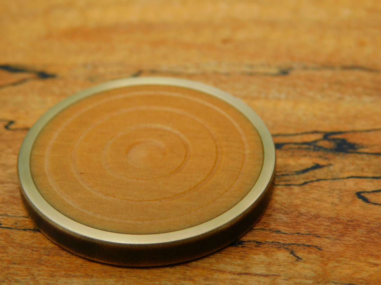 Antiqued Brass x Cheddar Paper Coin