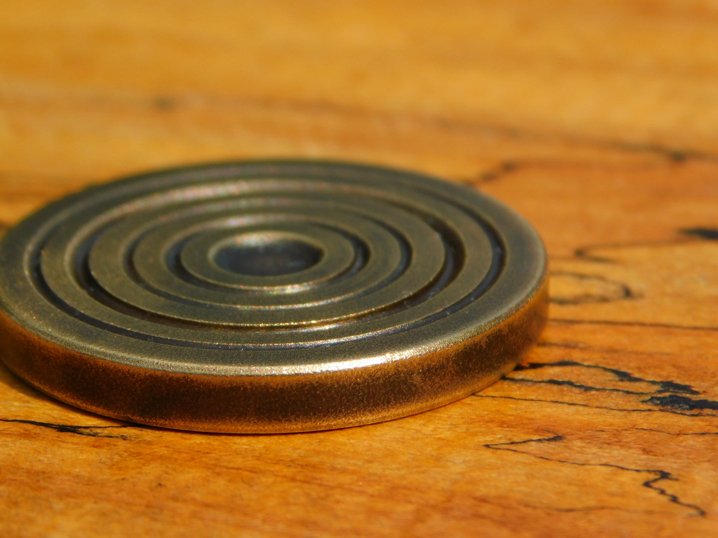 Antiqued Brass x Cheddar Paper Coin