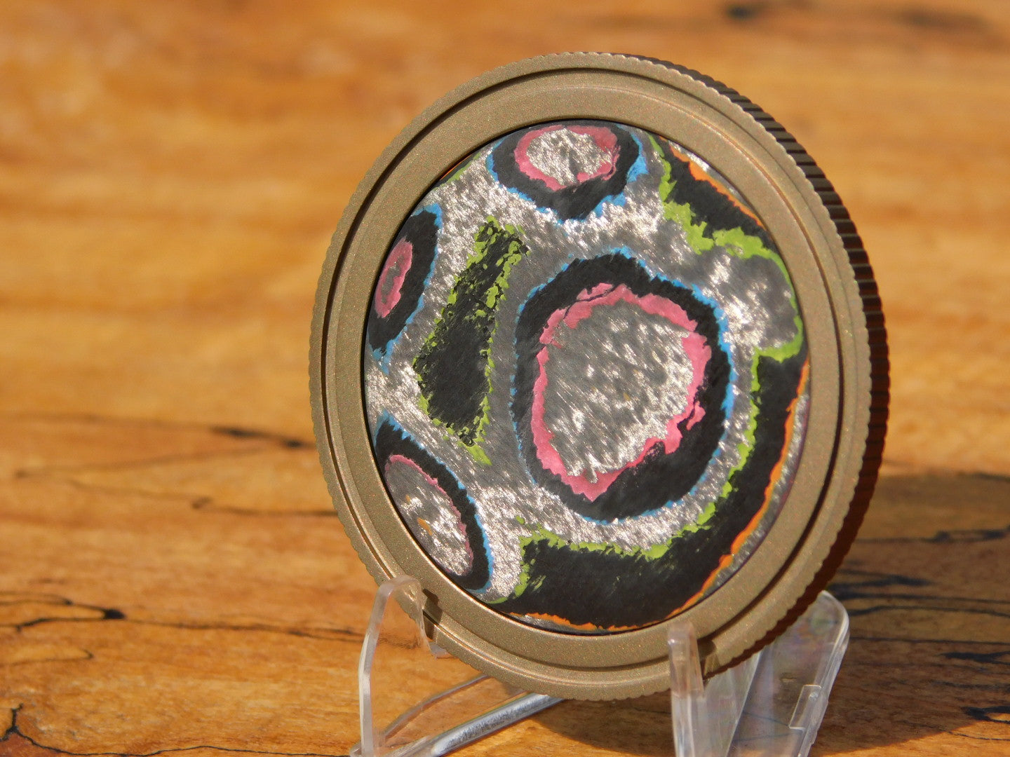 Biohazard Stainless x Carbon Fiber Coin