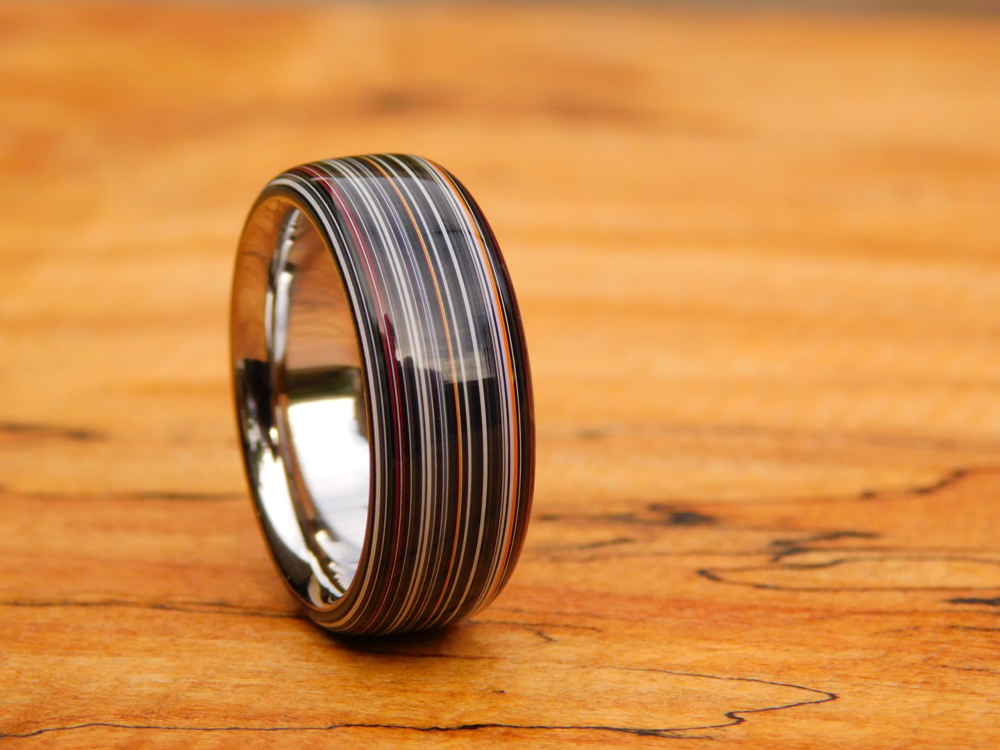 Fordite Agate x Titanium Ring
