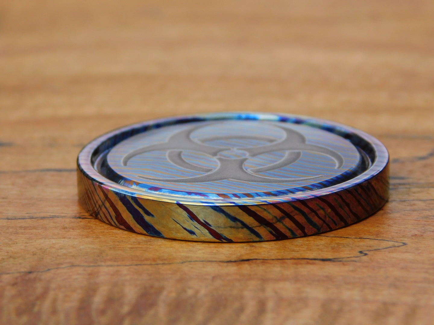 Biohazard Timascus Coin
