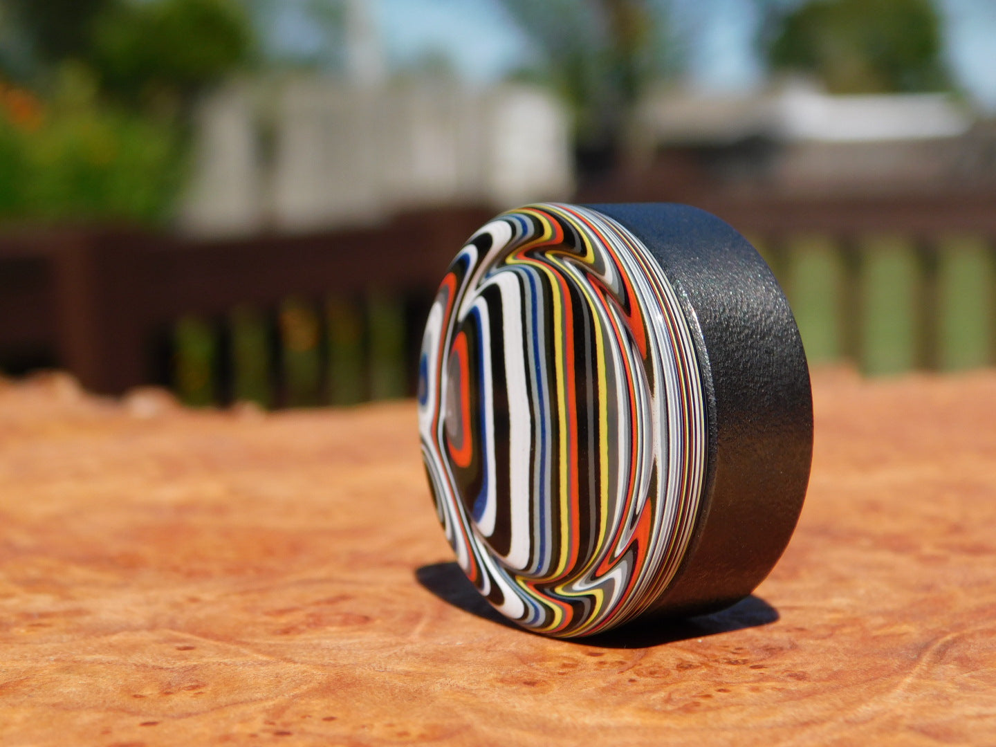 Black Zirc x Fordite Spinner