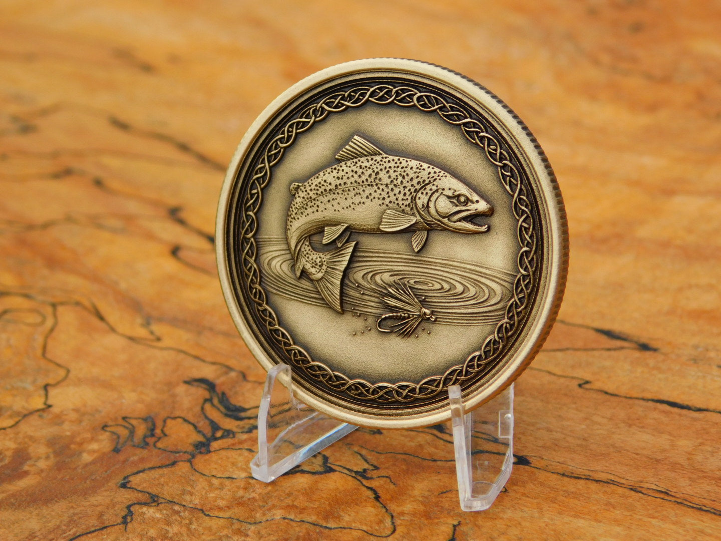Trout Fishing Coin