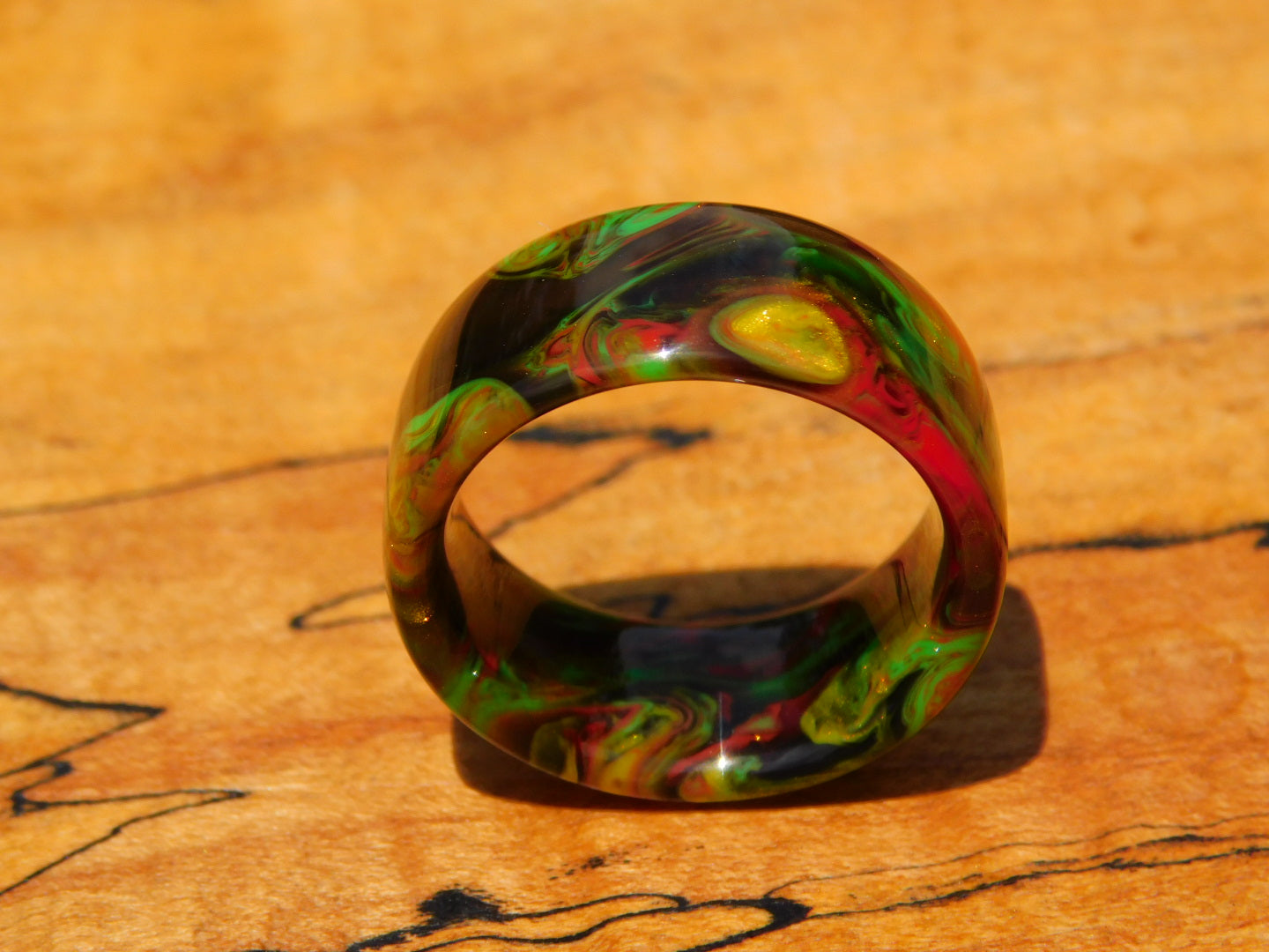Rasta Reggae Resin Ring