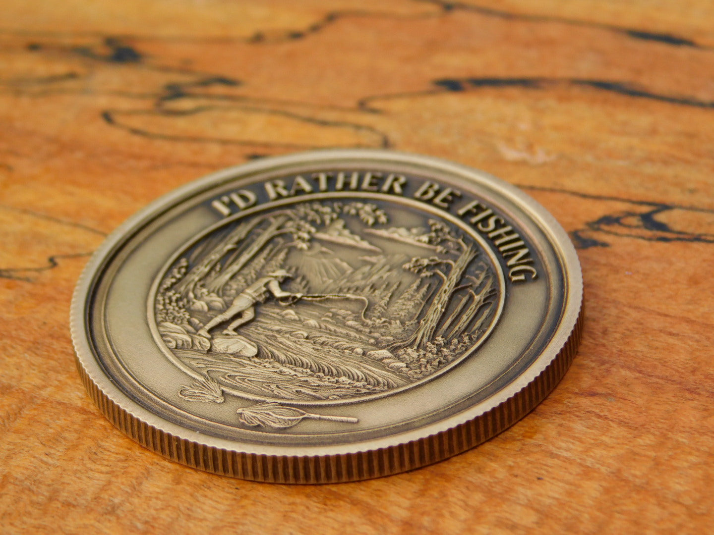 Trout Fishing Coin