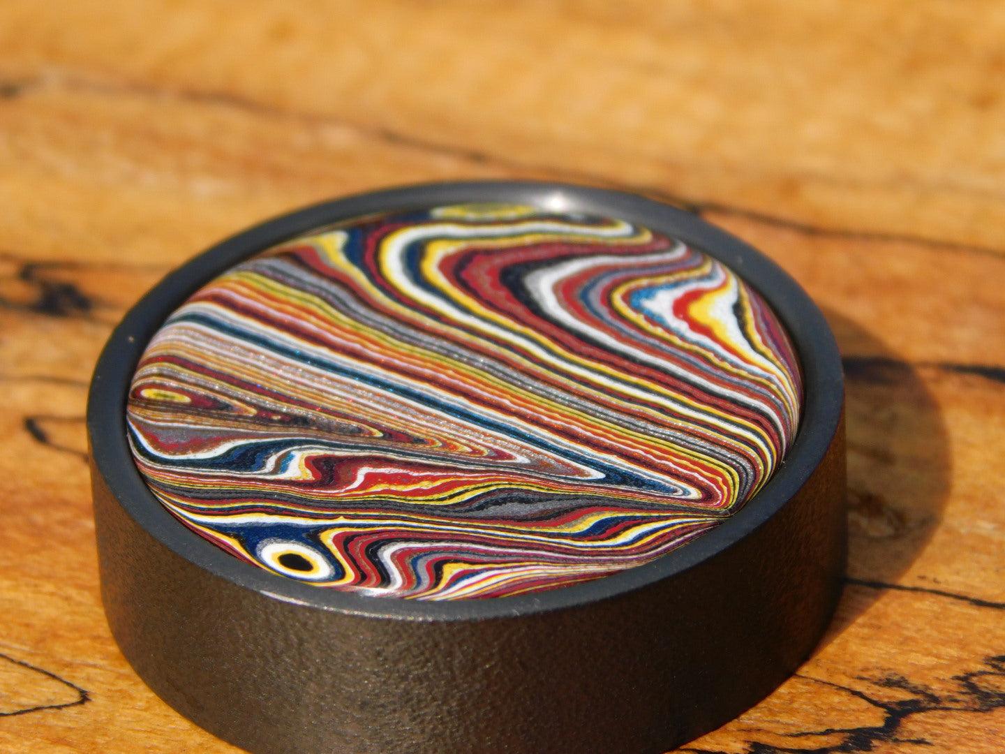 Black Zirc x Corvette Fordite Coin