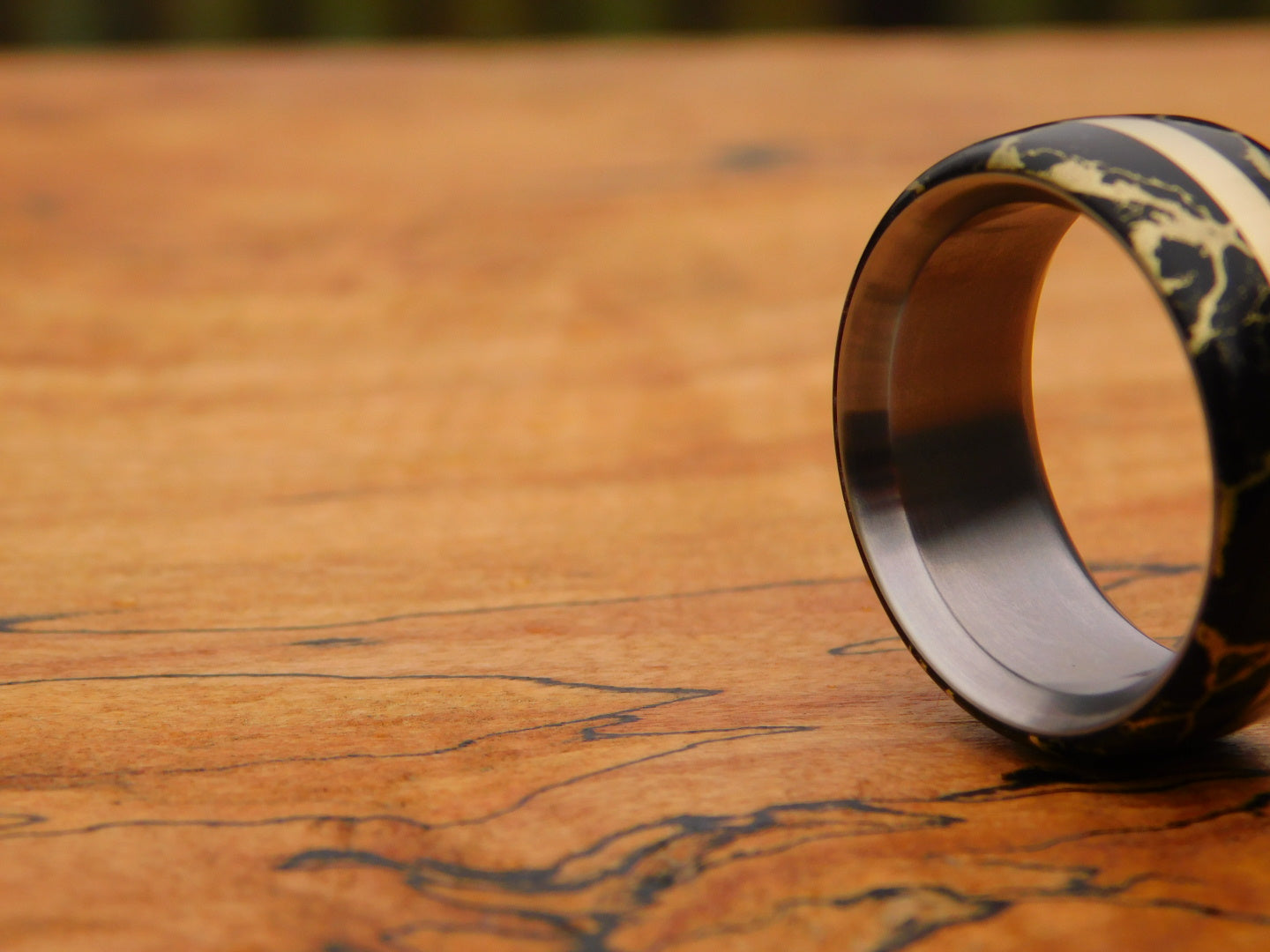 Black Gold x Brass x Titanium Ring