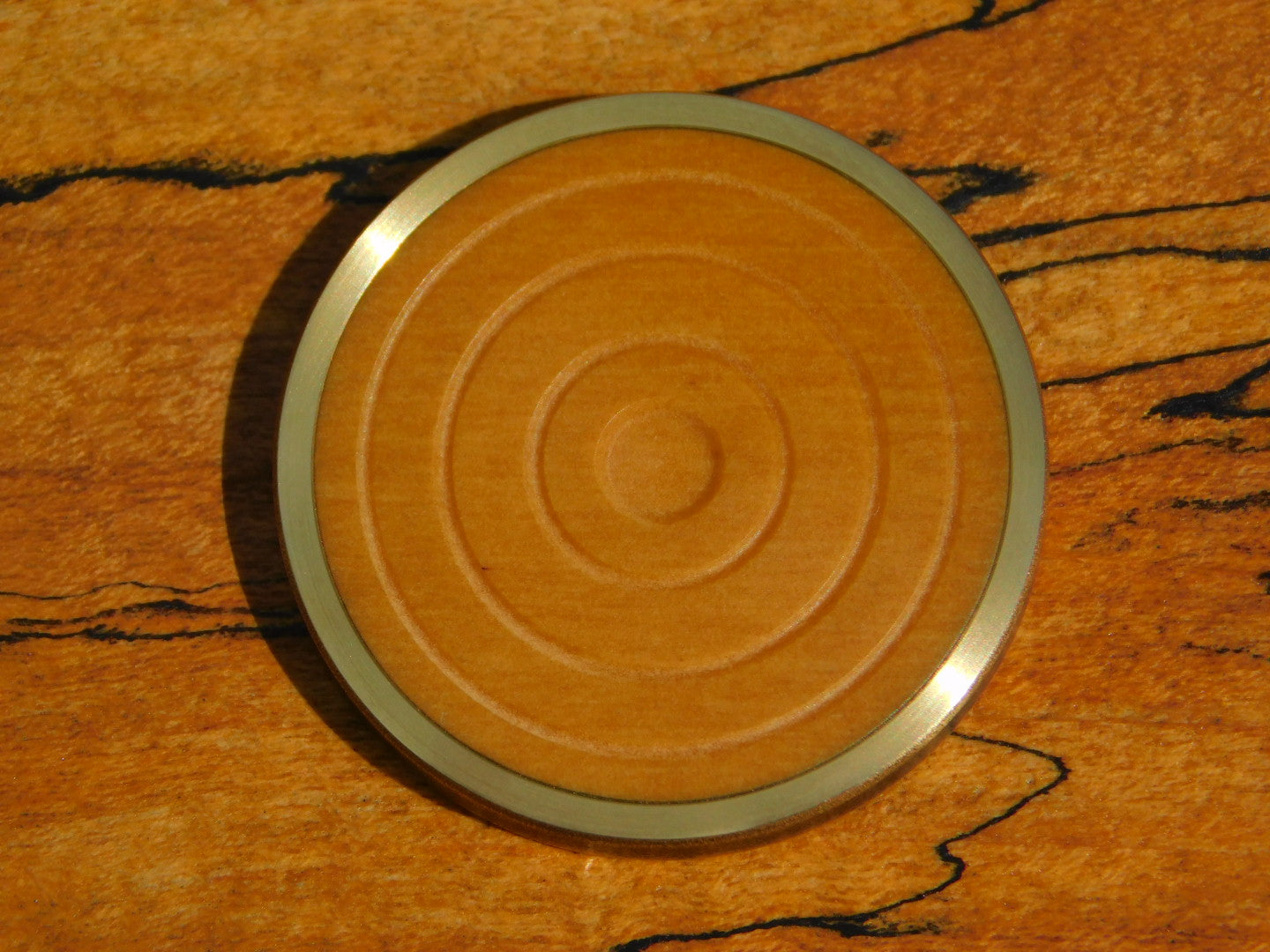 Antiqued Brass x Cheddar Paper Coin