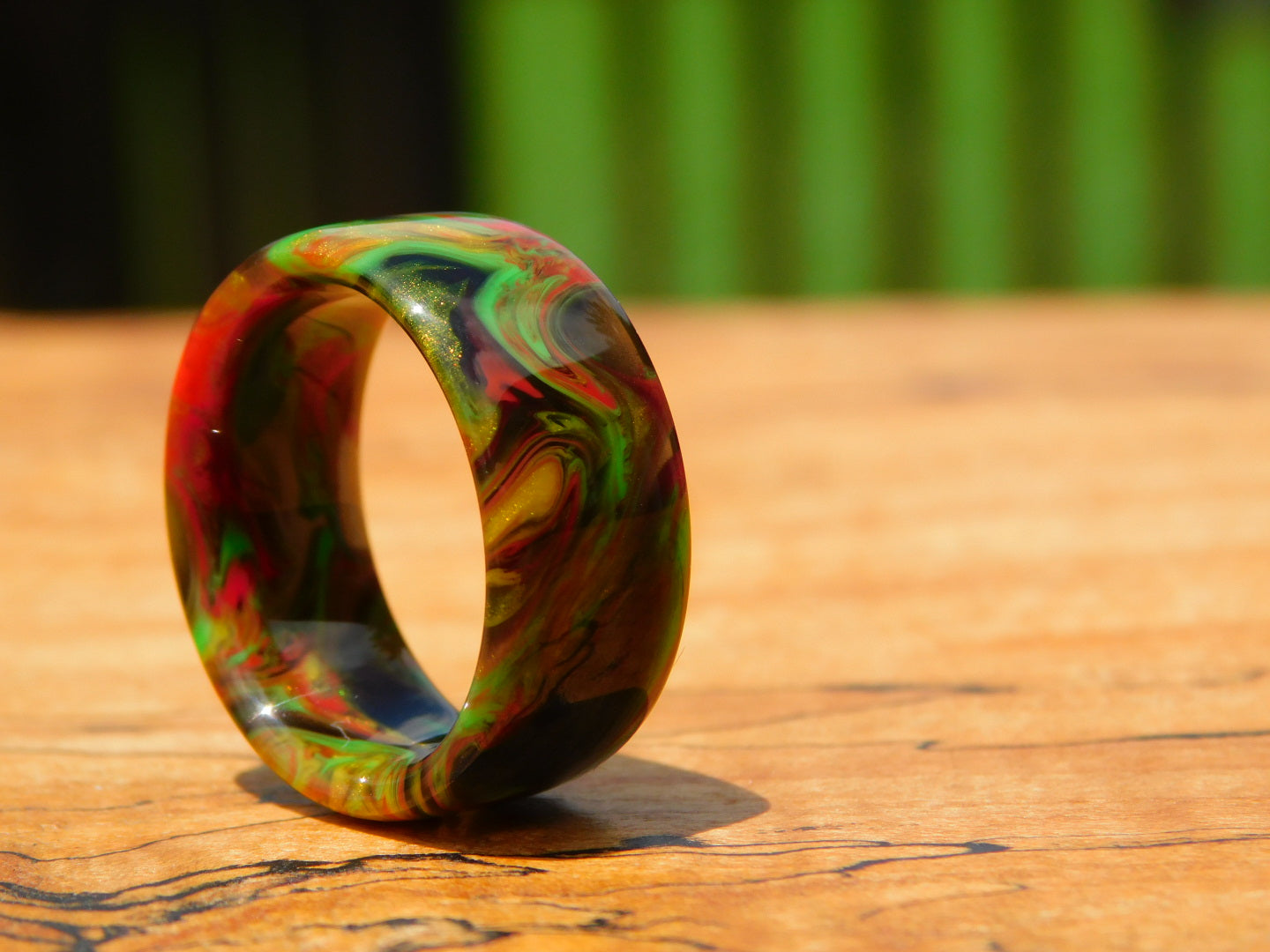 Rasta Reggae Resin Ring