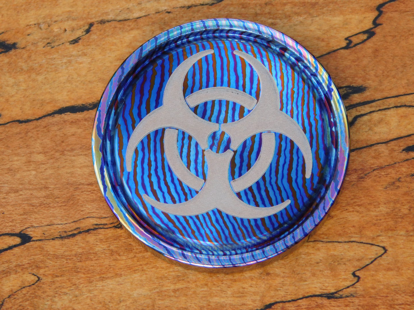Biohazard Timascus Coin
