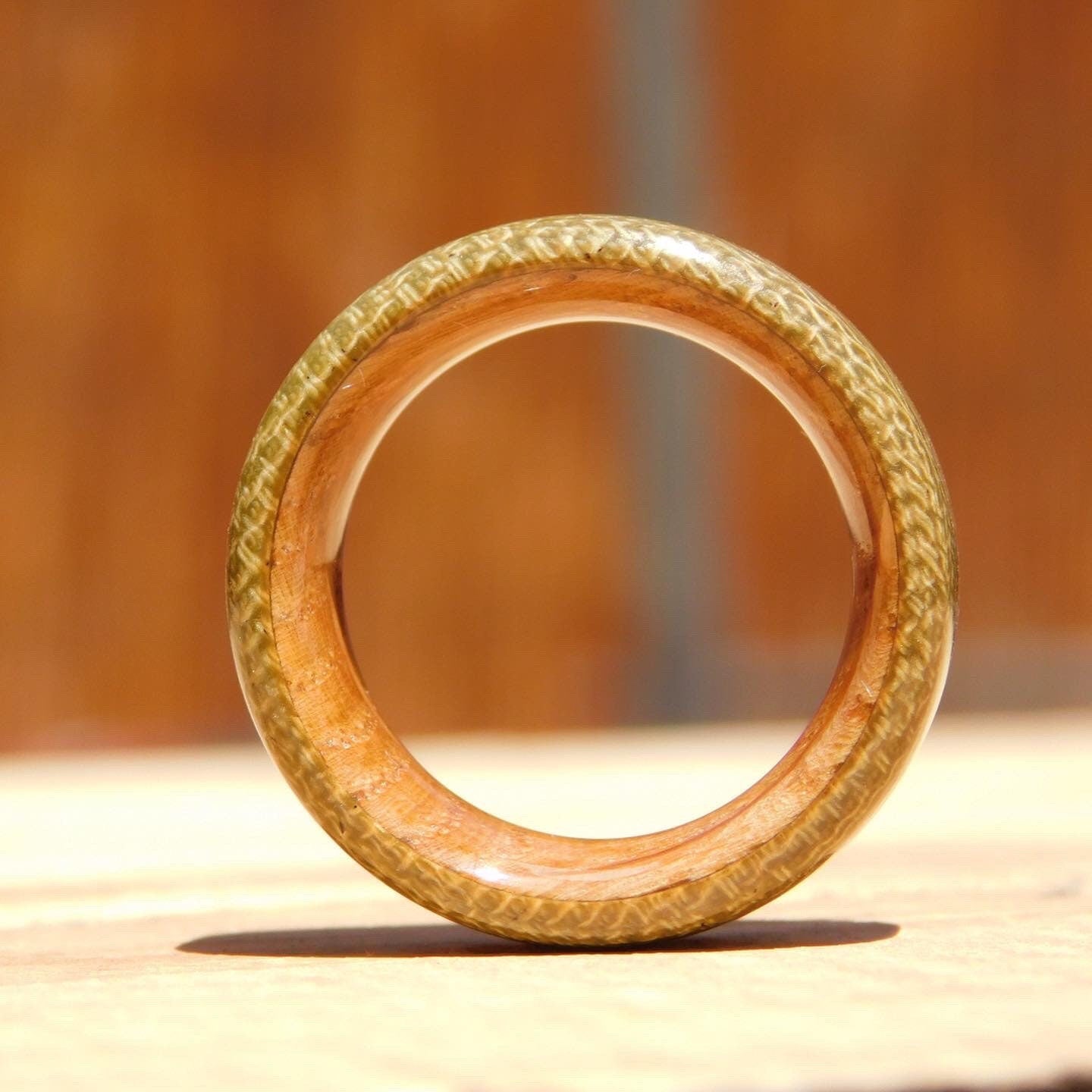 OD Green Canvas x Whiskey Barrel Ring